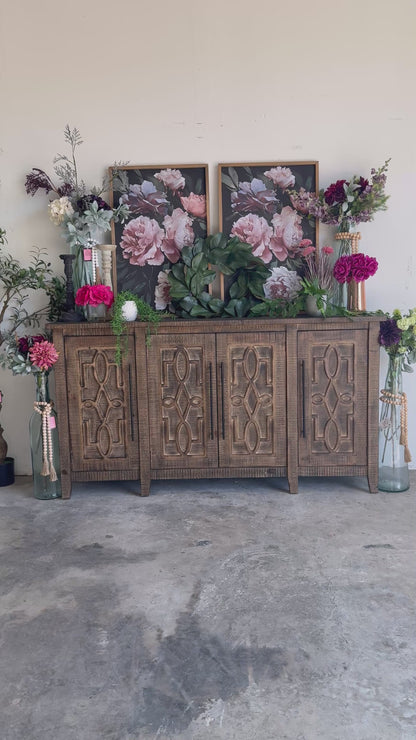 Ivy 4 Door Console-Amberwood