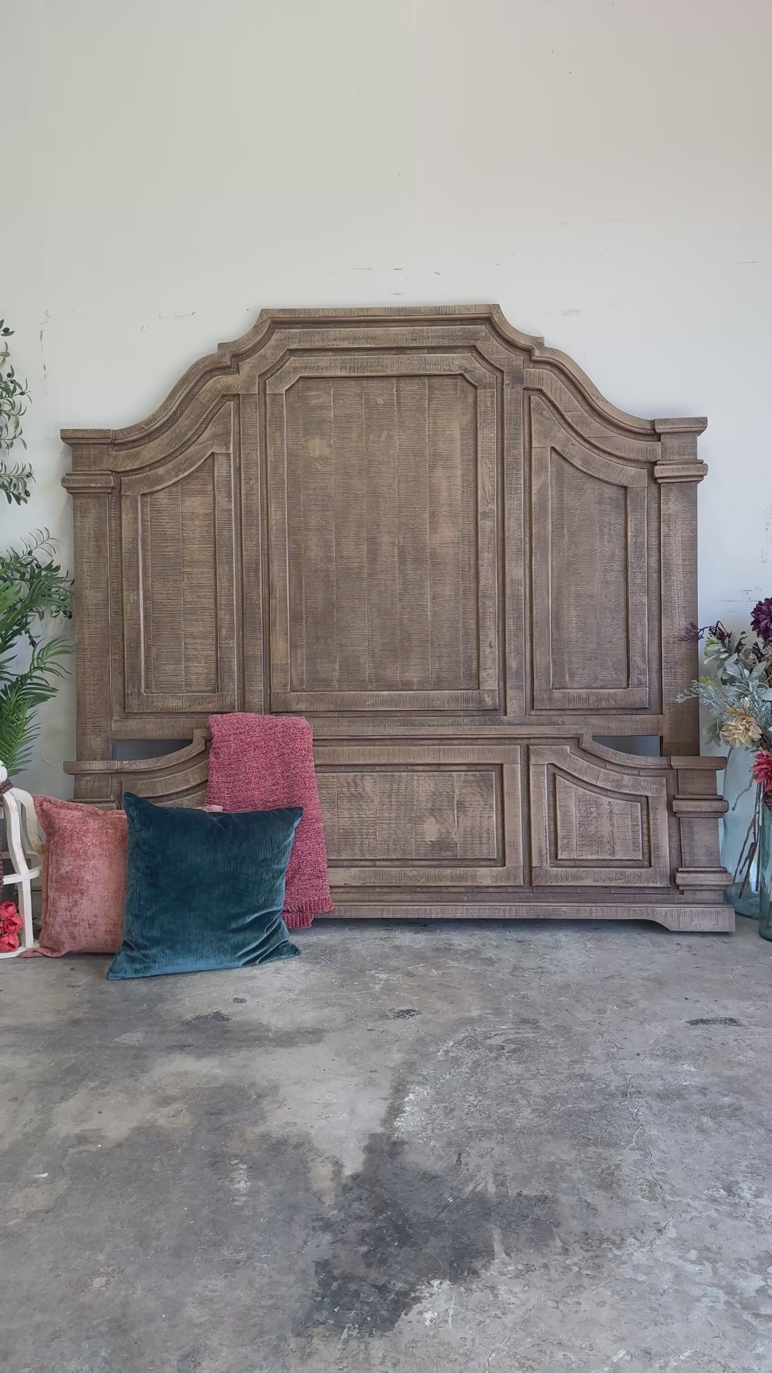 Eden King Bed-Sandstone