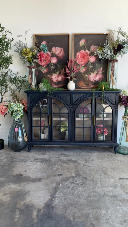 Colette Console-Deep Blue/Cappuccino