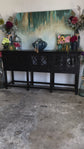 Westgate Leggy 6-Door Sideboard-Handrubbed Black