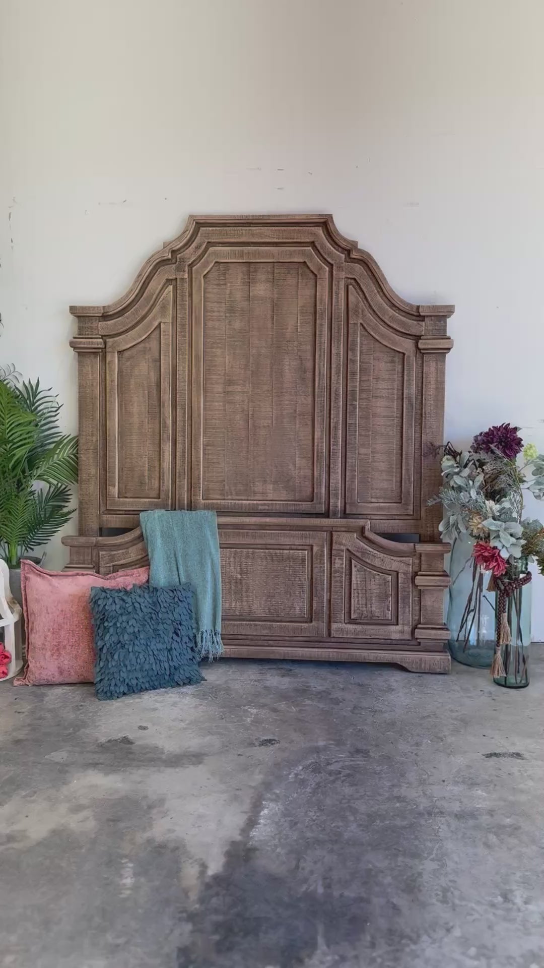 Eden Queen Bed-Sandstone