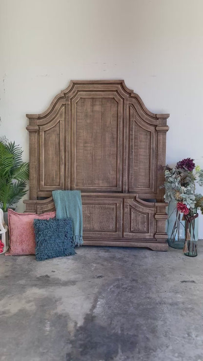 Eden Queen Bed-Sandstone