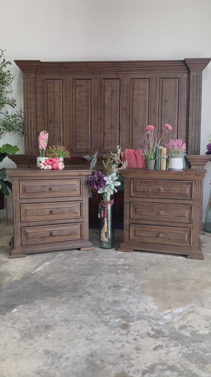 Charlotte 3-Drawer Nightstand-Light Honeywood™