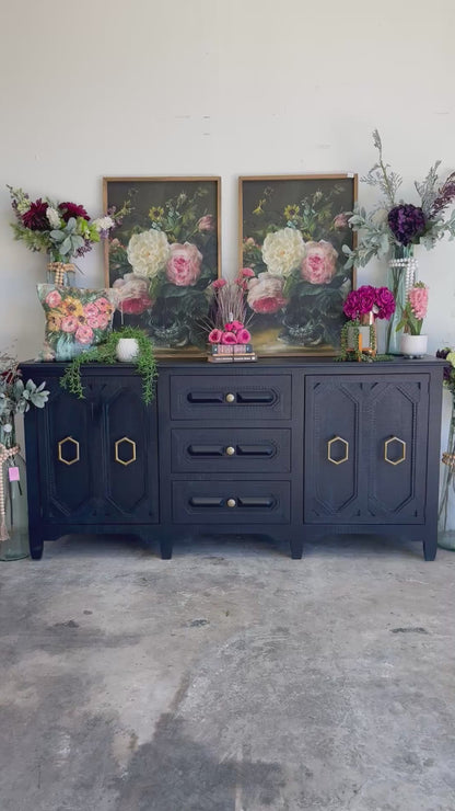 Cora Console-Deep Blue/Gold™