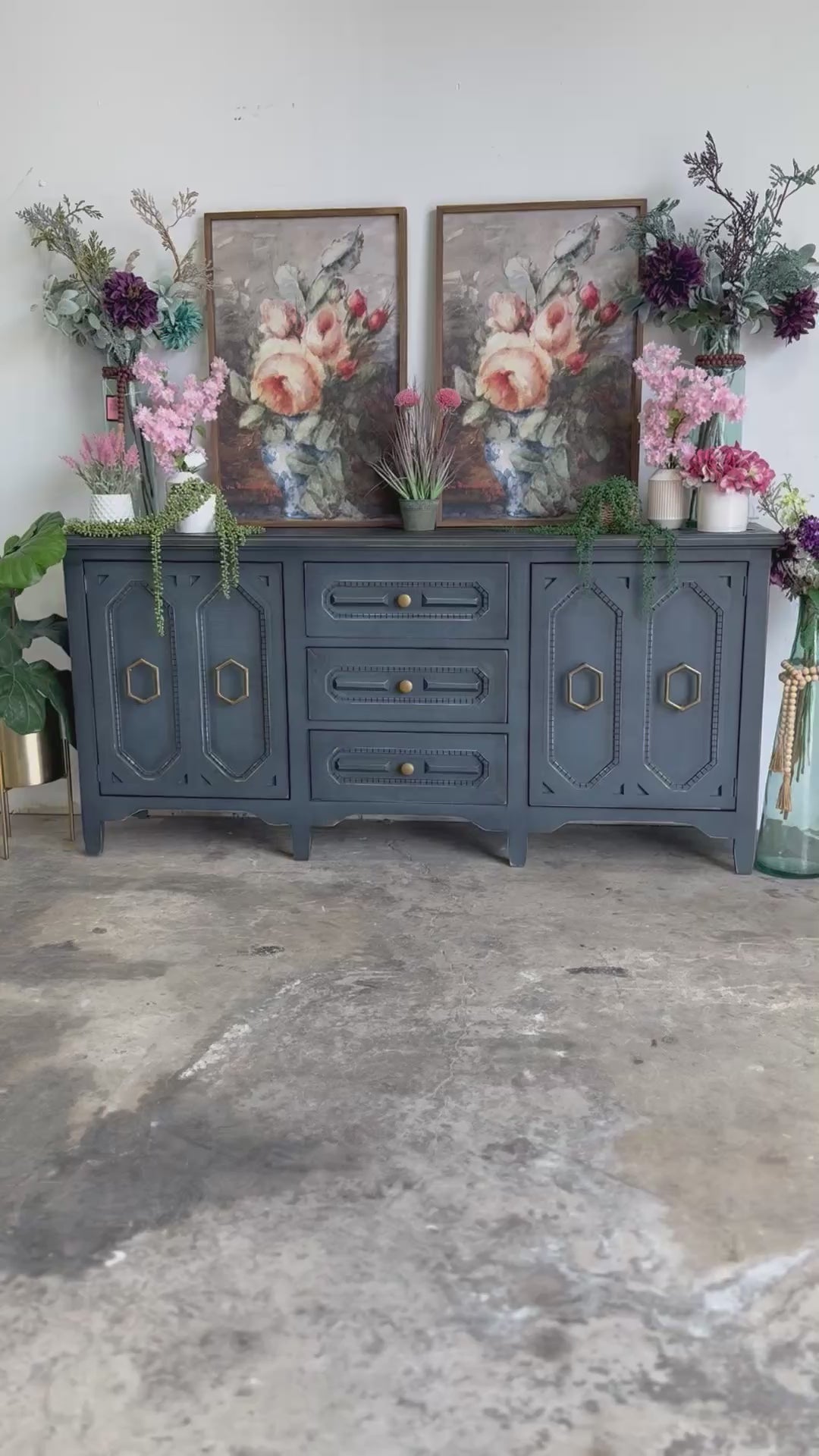 Cora Console-Blue Haze/Gold™