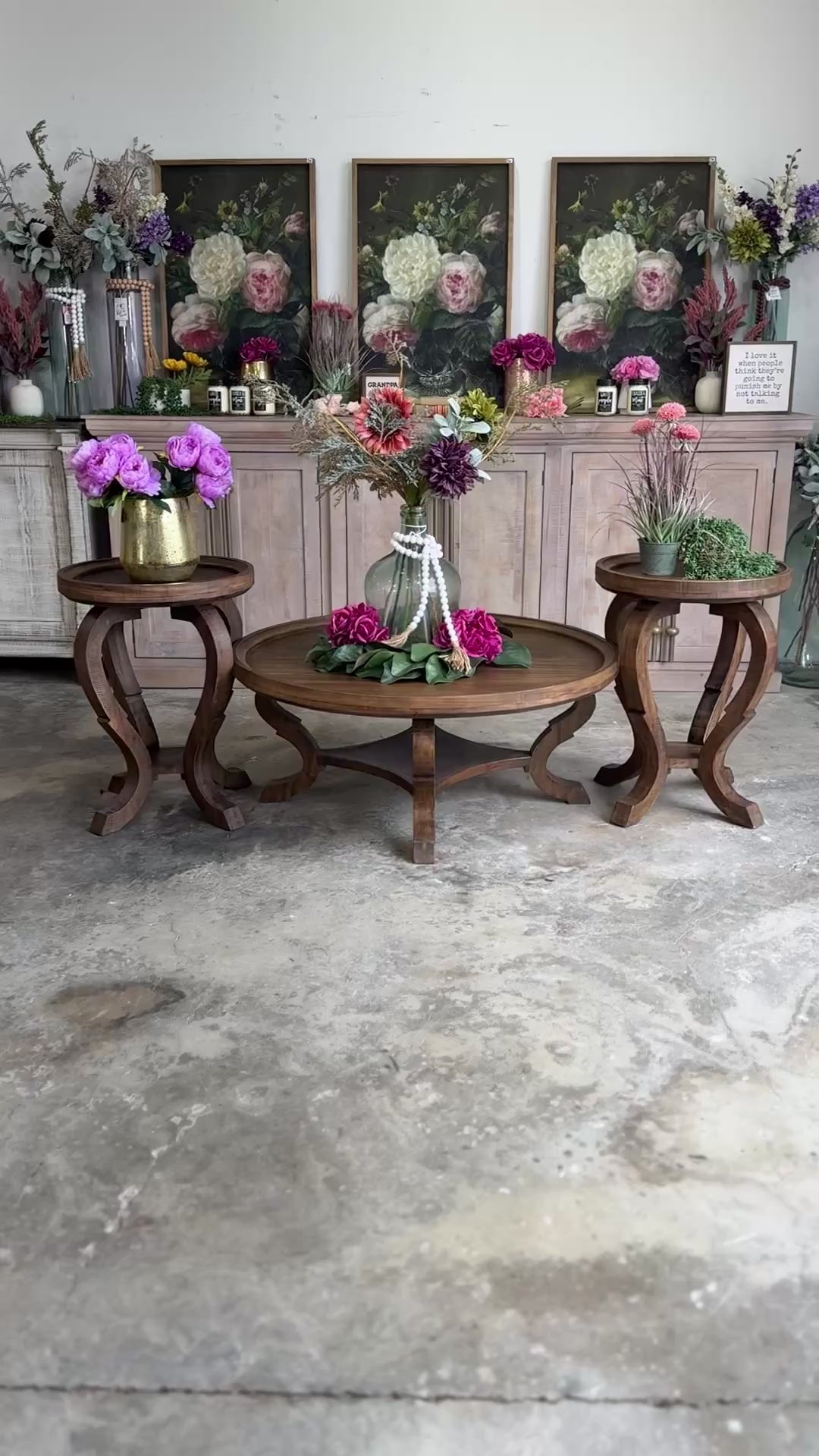 Delaney Round Coffee Table-Timber™