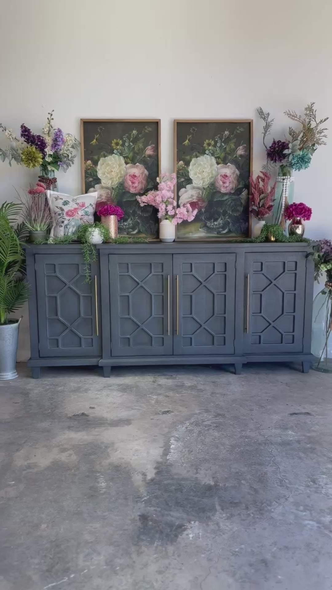 Michelle Console-Blue Haze/Gold