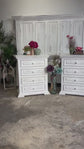 Charlotte 4 Drawer Oversized Nightstand-Whisper White