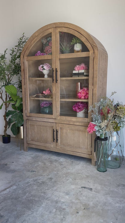 Rose Domed Vitrine-Warm Sandstone