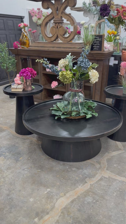 Kennedy Side Table-Handrubbed Black