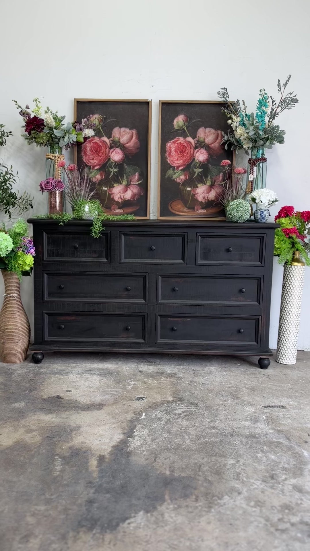 Adele Dresser-Handrubbed Black