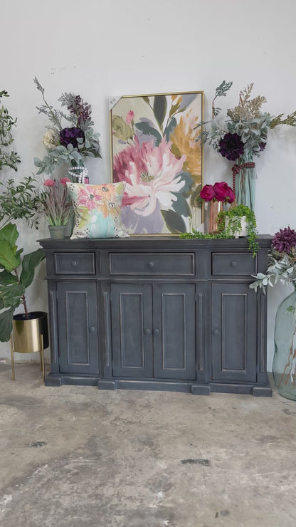 Lindsey 4-Door Console-Dark Blue Haze™