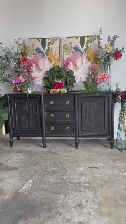 Juliette Console-Black/ Gold