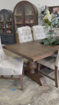 Hannah 7 Foot Dining Table Set With Chairs-Honeywood