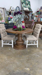 Clara 47" Round Dining Table-Timber