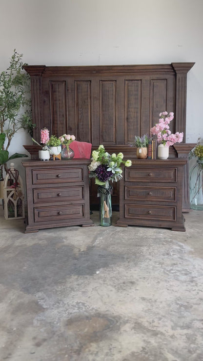 Charlotte 3-Drawer Nightstand-Honeywood™