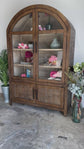 Rose Domed Vitrine-Honeywood/Dove