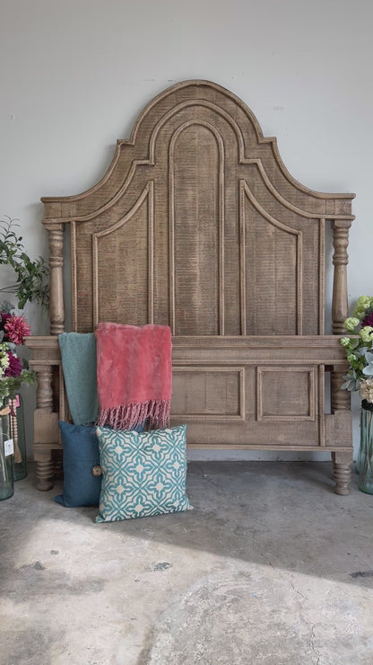 Madison Queen Bed-Sandstone