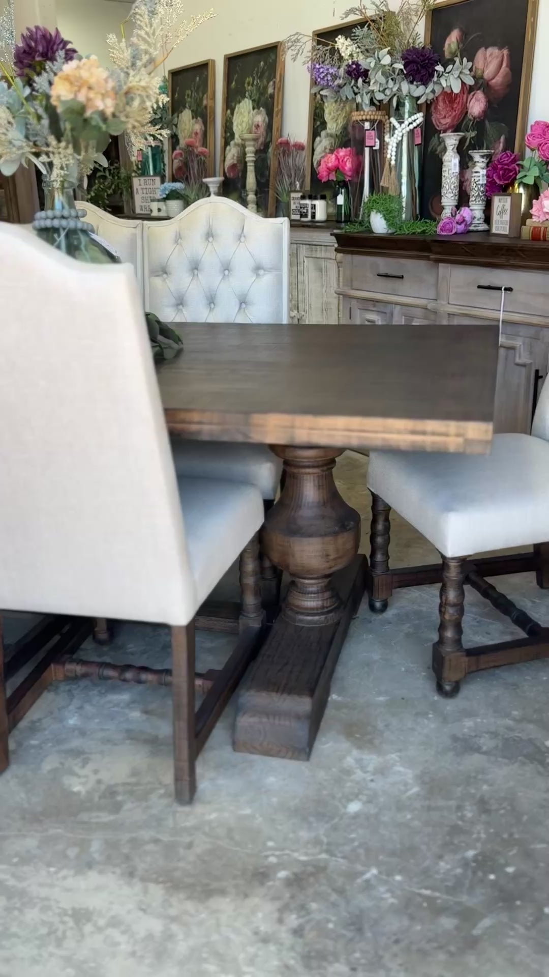 Hannah 7 Foot Dining Table Set With Chairs-Honeywood™