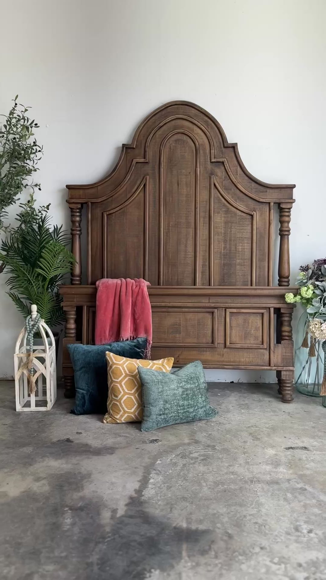 Madison Queen Bed-Timber