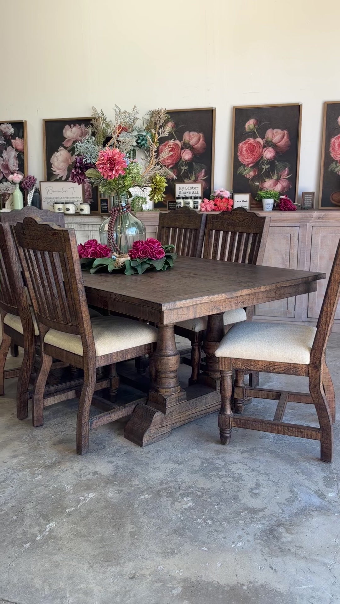Ella 76" Dining Table Set With Chairs-Honeywood™