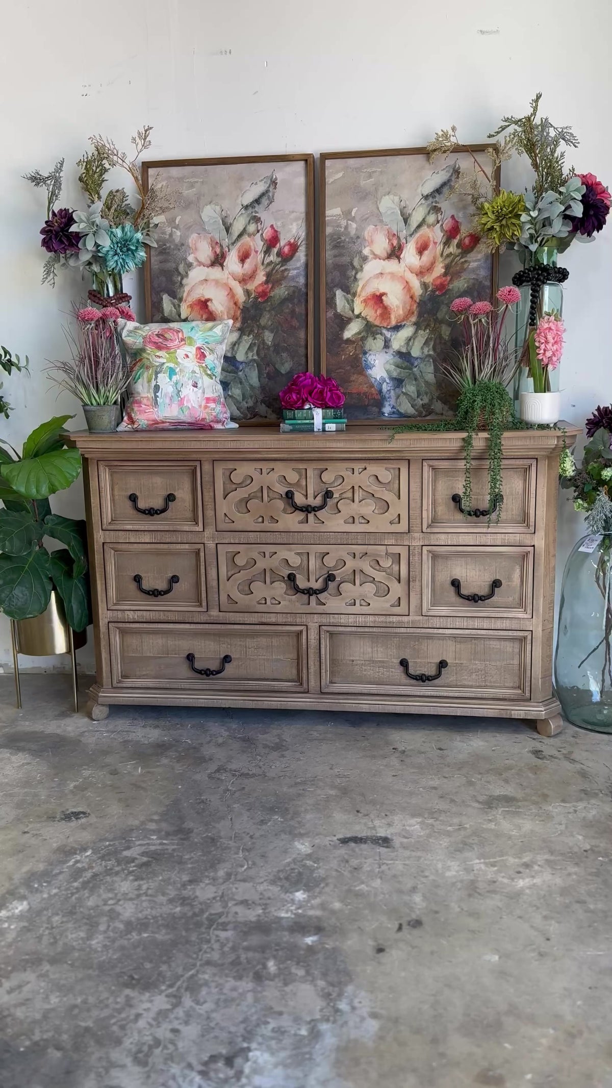 Harper Dresser- Cappuccino