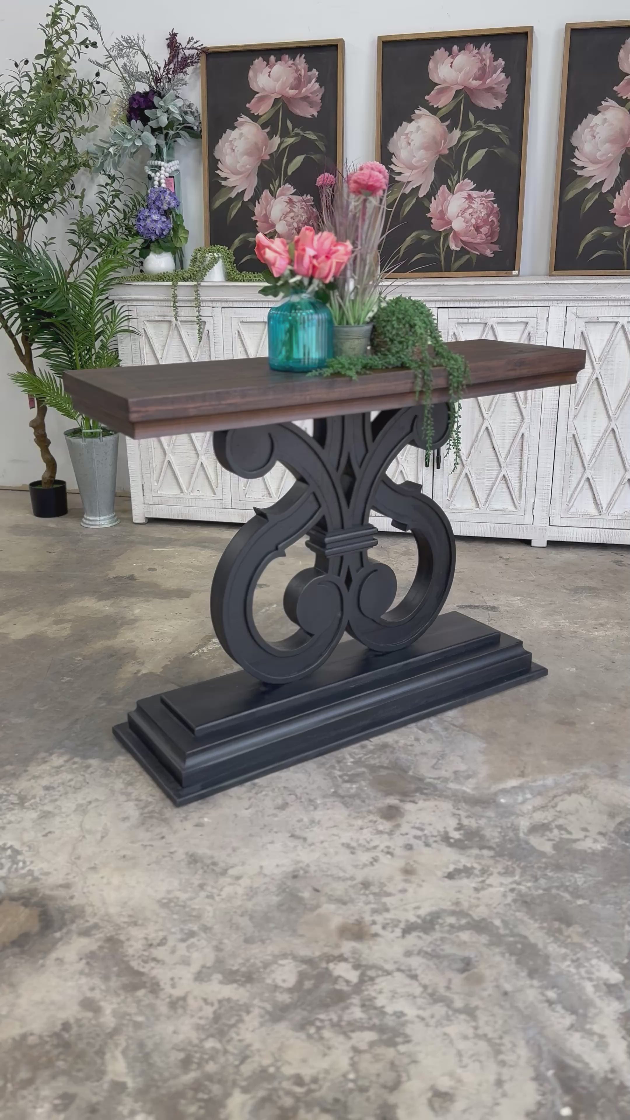 Harp Entryway-Black/Sparrow