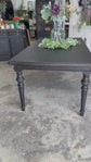 Adeline 7 Foot Dining Table-Handrubbed Black