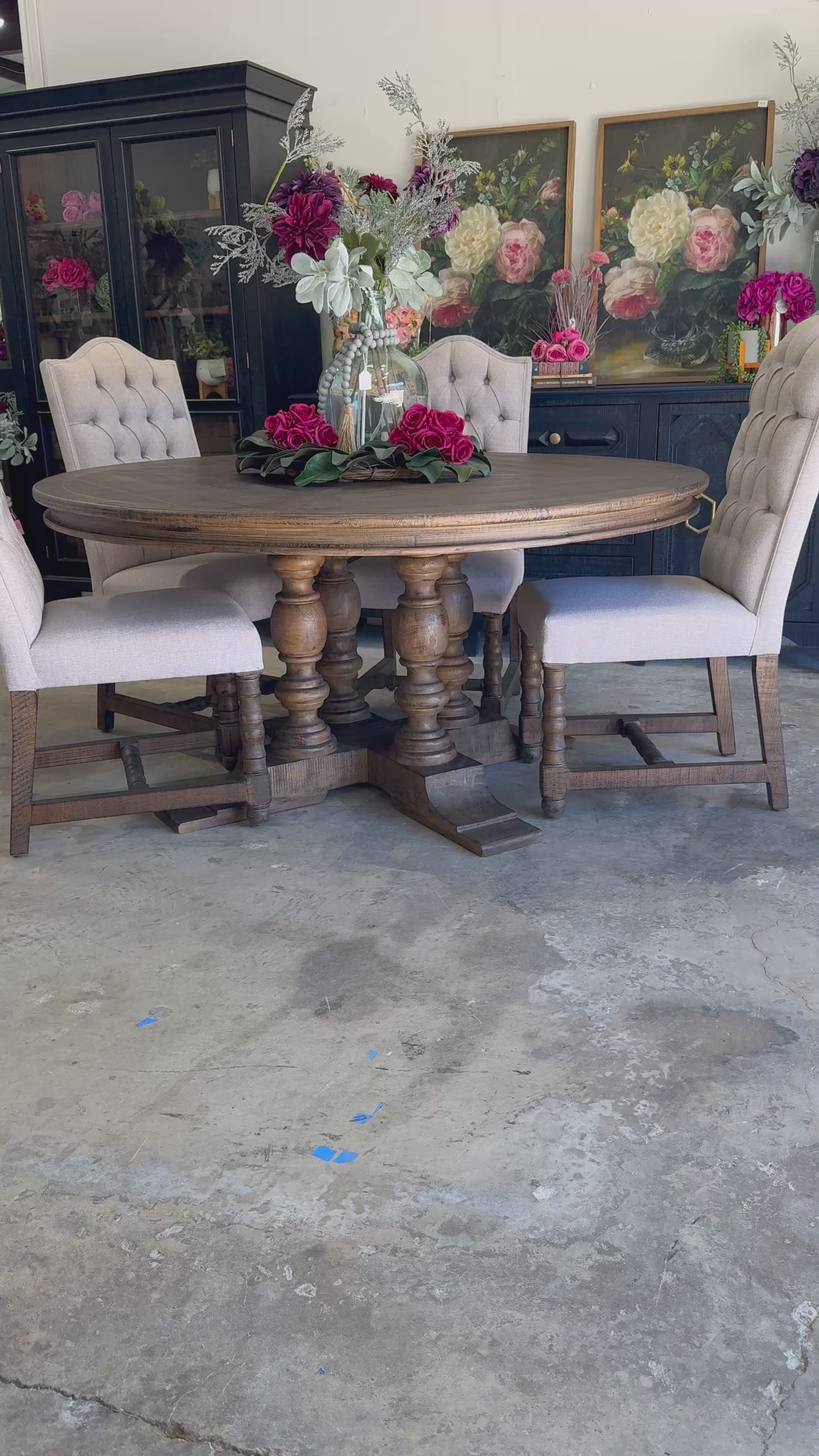 Kennedy 63&quot; Round Dining Table-Honeywood™