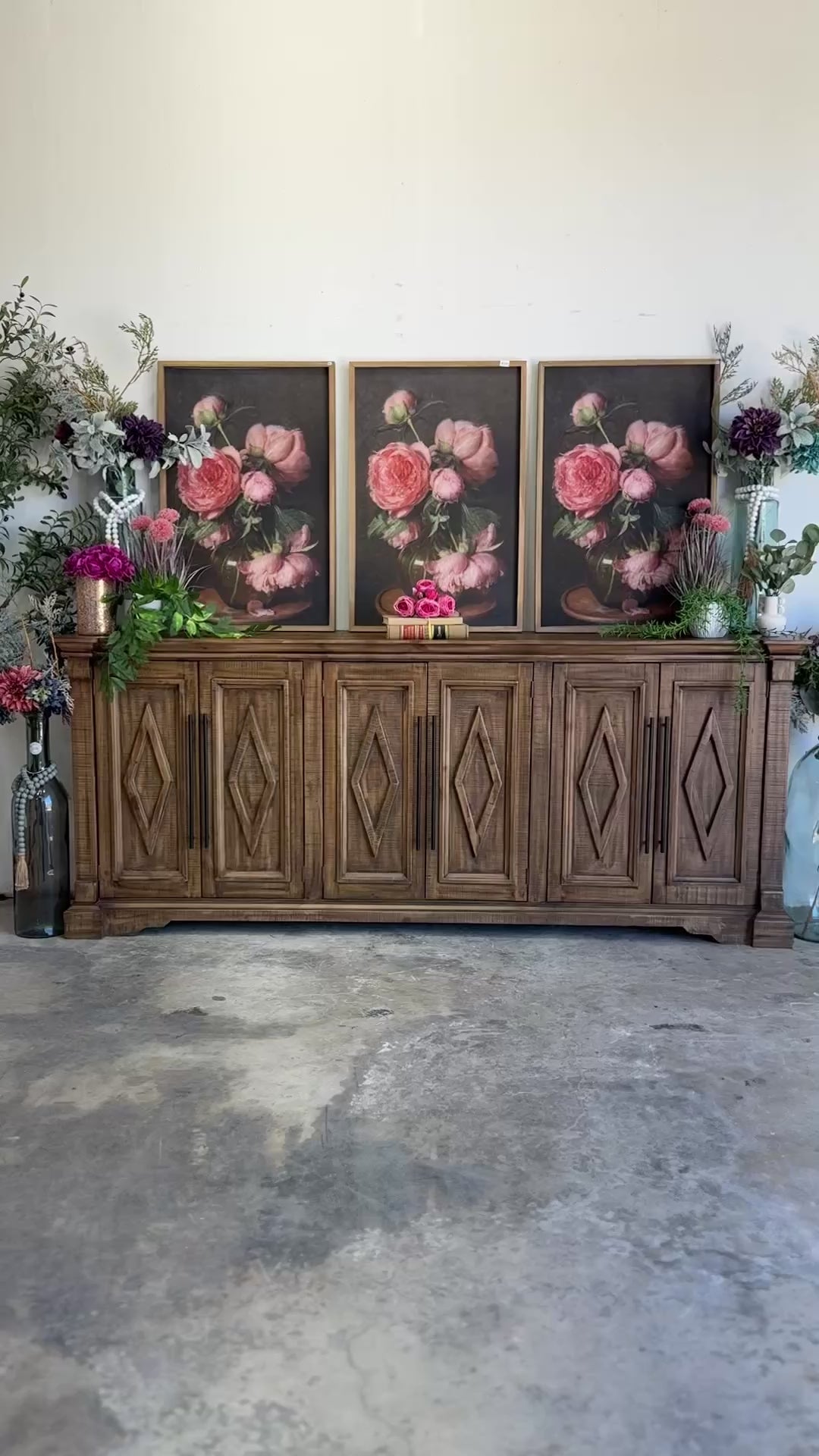 Chloe 6 Door Console-Timber