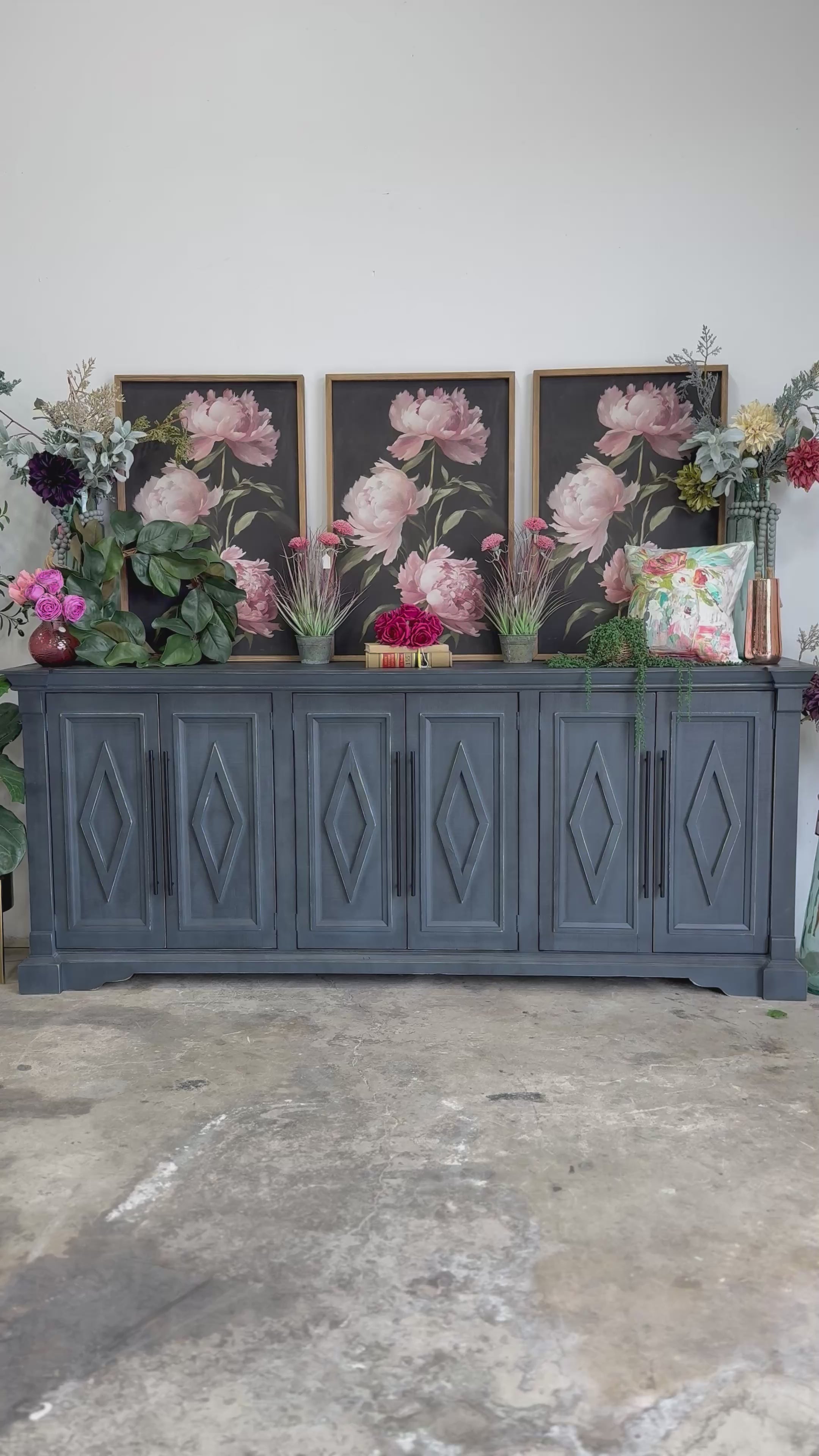 Chloe 6 Door Console-Blue Haze™