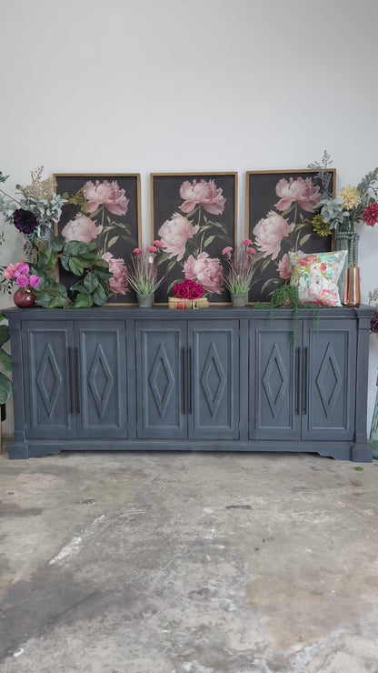 Chloe 6 Door Console-Blue Haze™