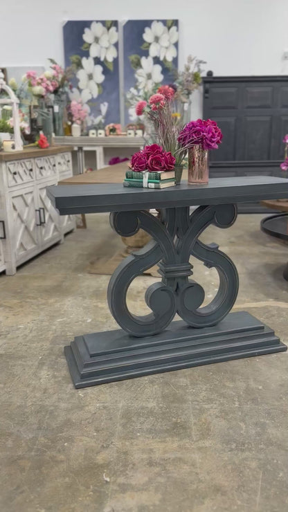 Harp Entryway Table-Blue Haze™