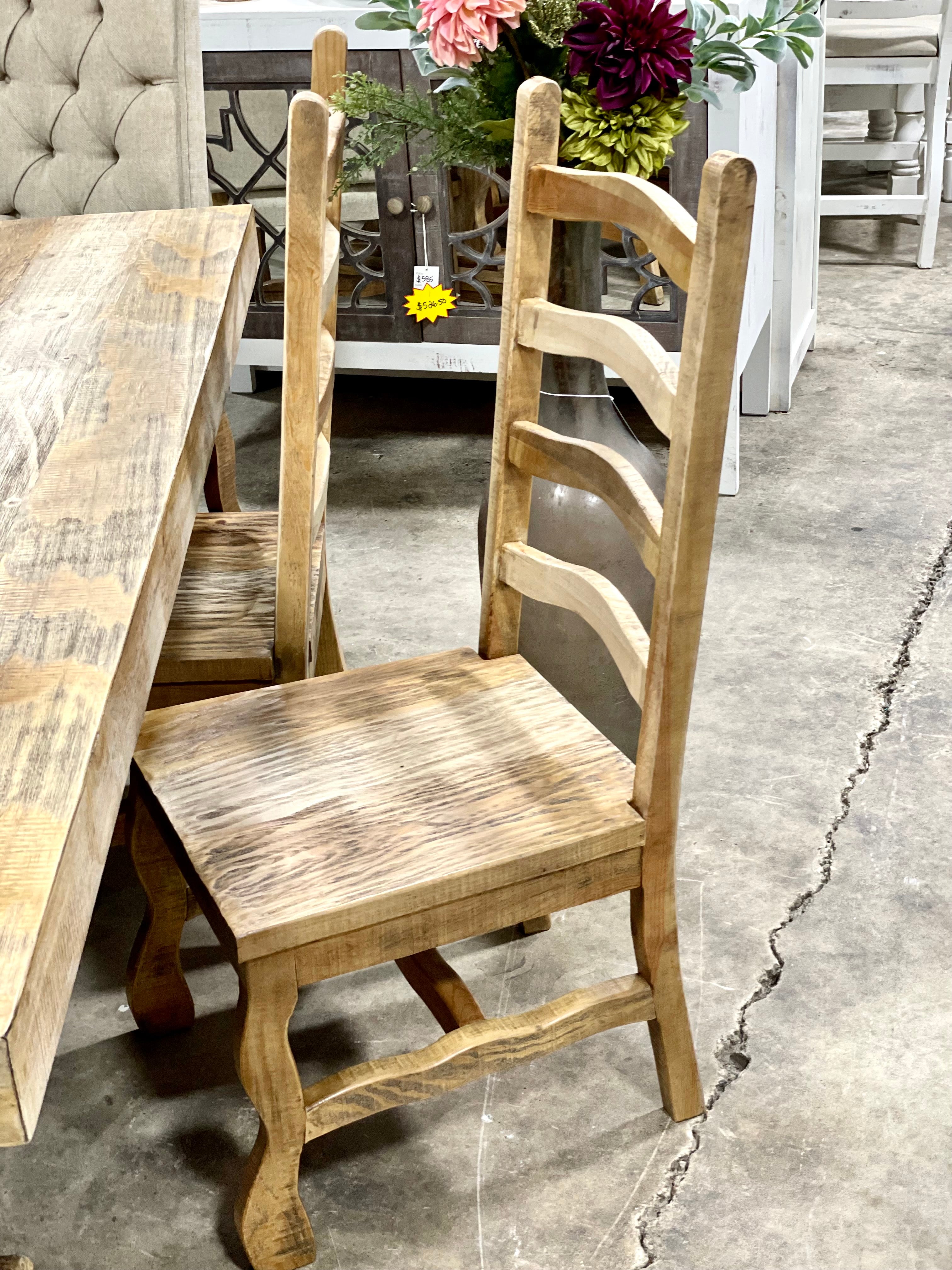 Trestle Solid Wood Dining Chair The Shabby Parlor