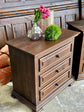 Chalet 3-Drawer Nightstand-Walnut