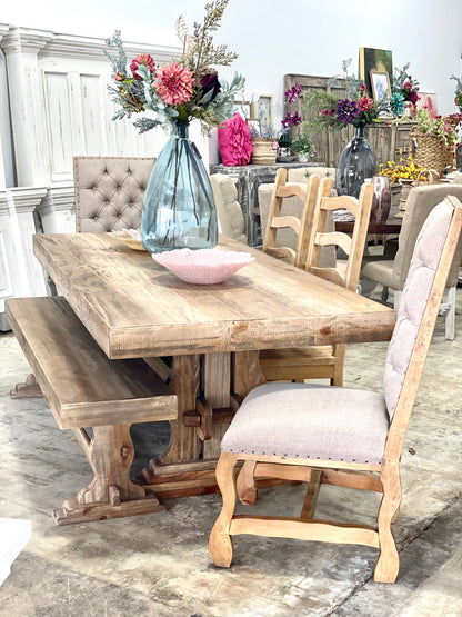 Trestle Tufted Deconstructed Chair