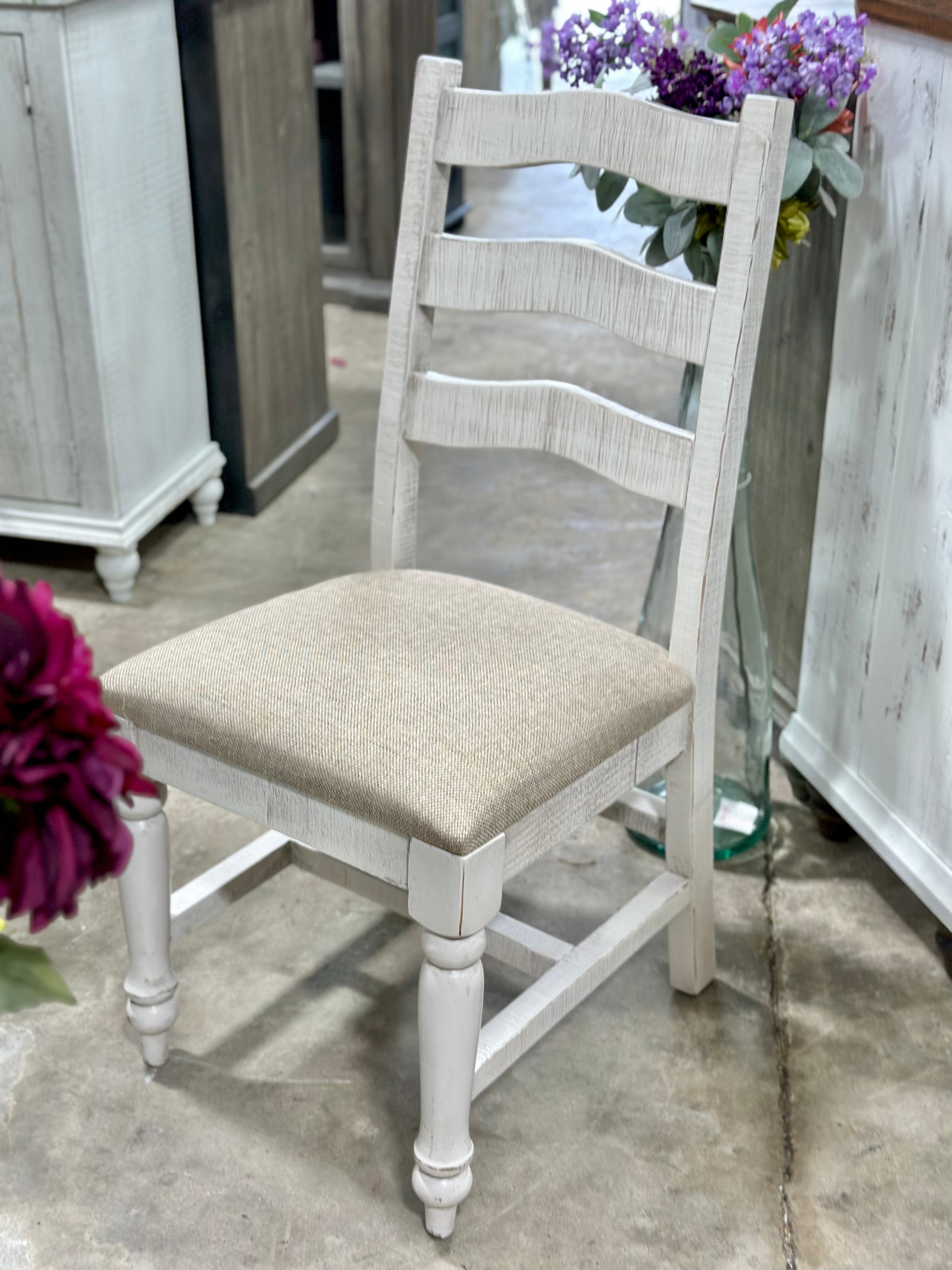Bonanza Dining Chair- Dark Beige Upholstery