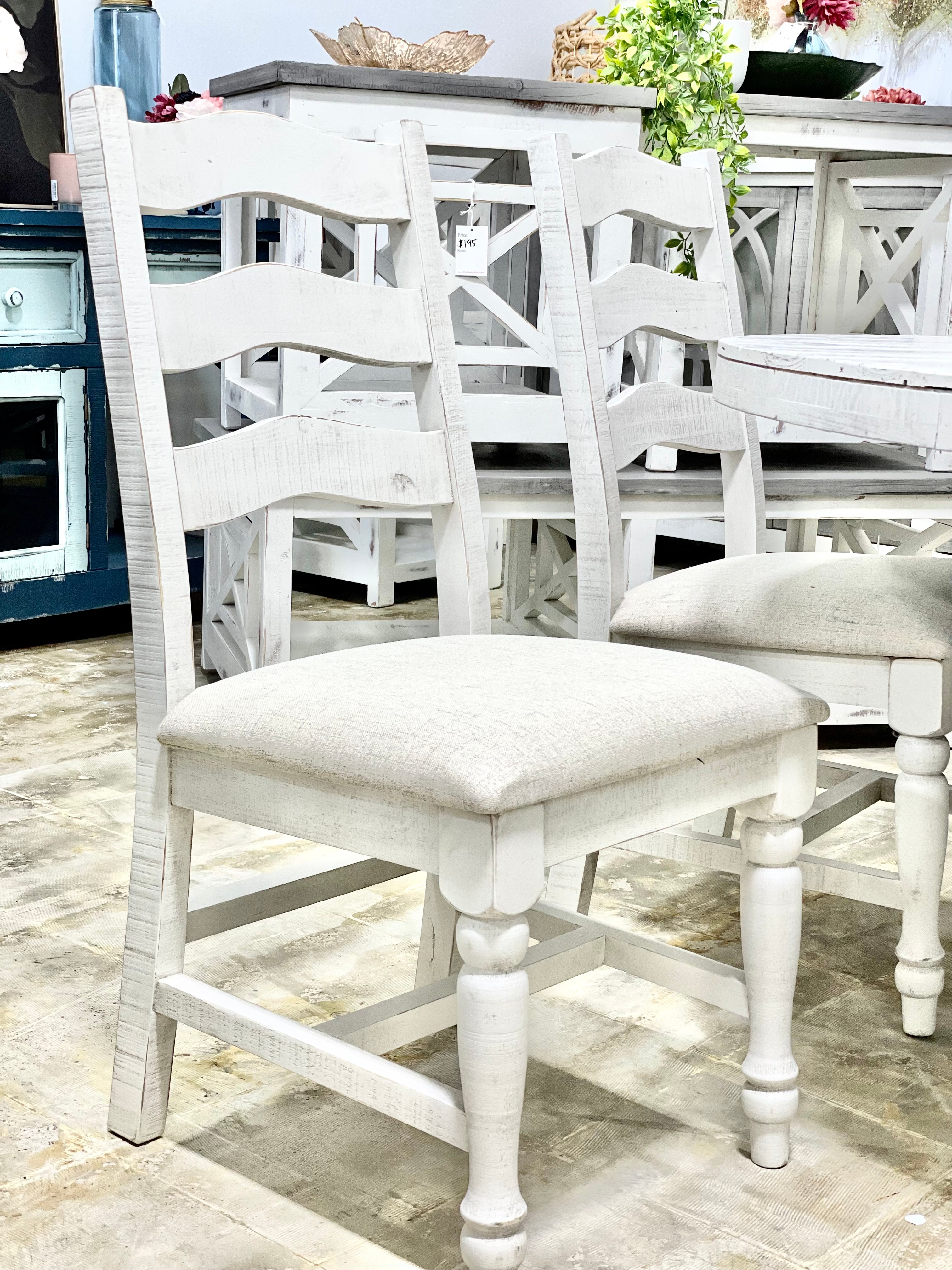 Bonanza Dining Chair- Light Beige Upholstery
