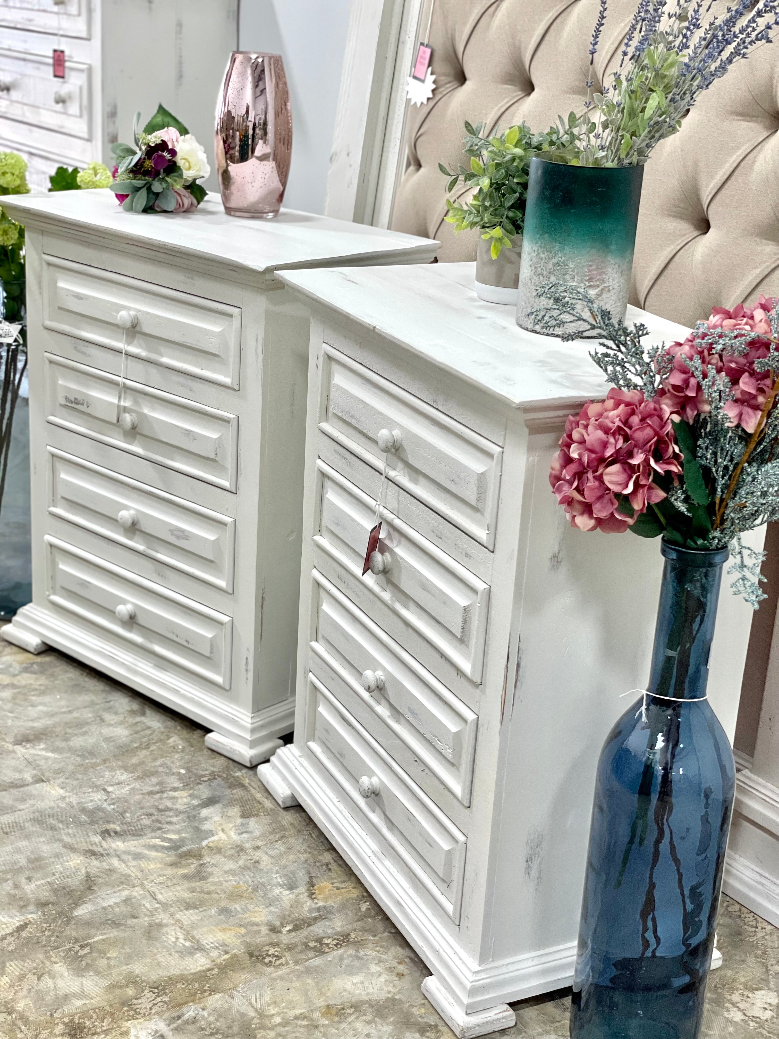 Oversized white clearance nightstand