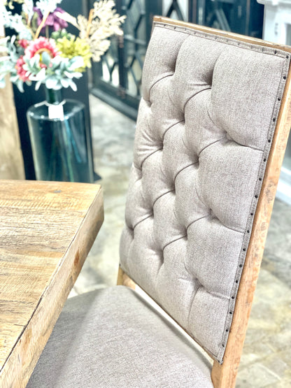 Trestle Tufted Deconstructed Chair